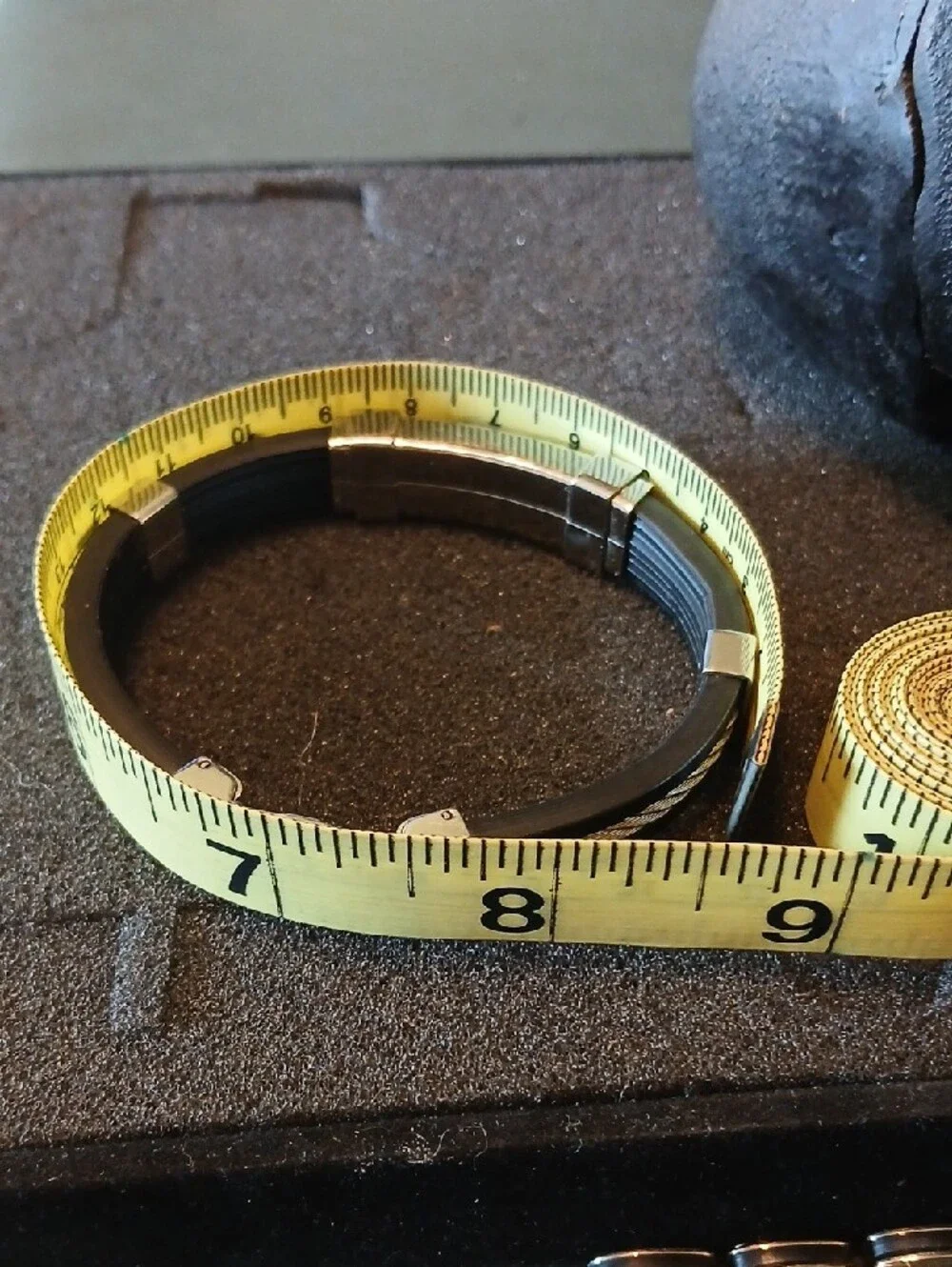 Men's Black and Silver Cable Accent Bracelet - Modern Stainless Style